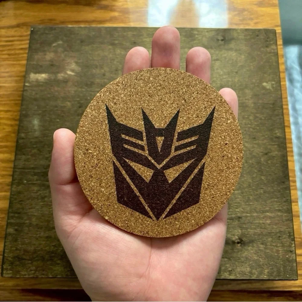 Transformers Symbols Cork Coasters Bundle of 2